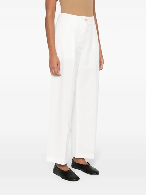 TOTEME straight-leg trousers - White