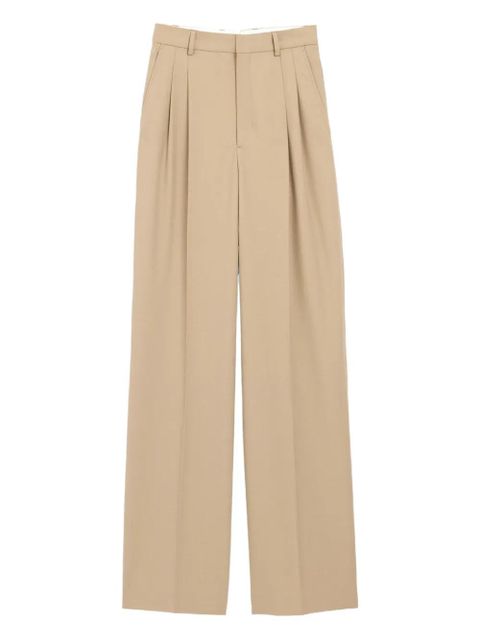 AMI Paris high-waisted pleated trousers - Neutrals - zdjęcie produktu nr 1