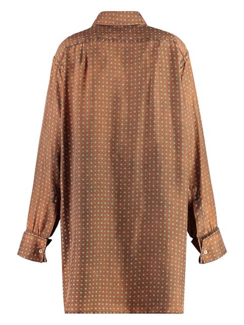 Maison Margiela geometric-print shirt - Brown