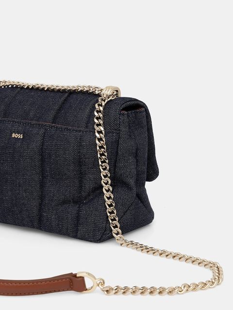 BOSS torebka jeansowa kolor niebieski 50542064