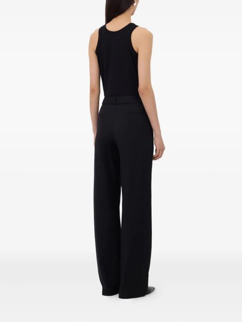 LouLou de Saison Sbiru LDS pleated flare-leg trousers - Black