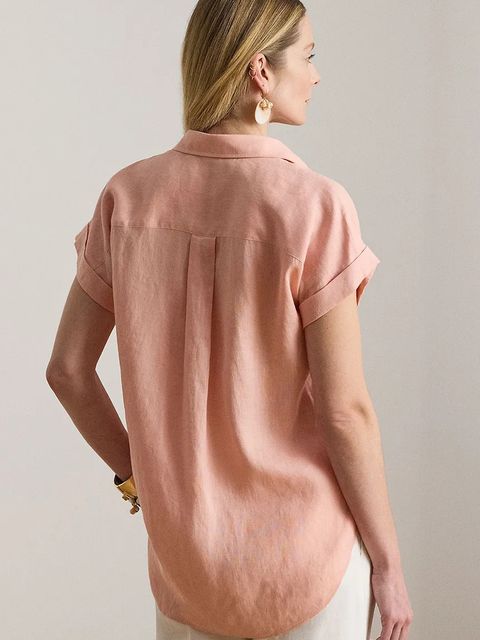 Lauren Ralph Lauren koszula damska lniana - zdjęcie produktu nr 1