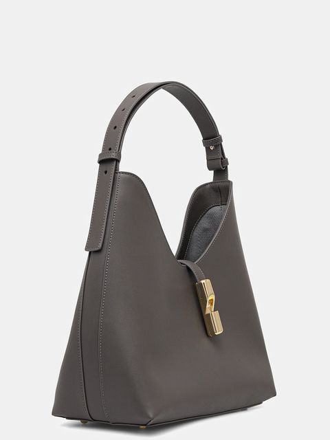 Furla torebka skórzana kolor szary WB01499.BX3104.4283S - zdjęcie produktu nr 2