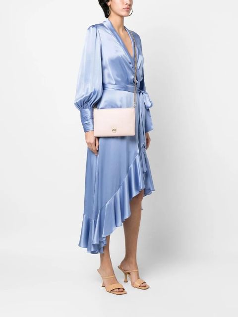 PINKO logo-plaque leather satchel bag - zdjęcie produktu nr 2