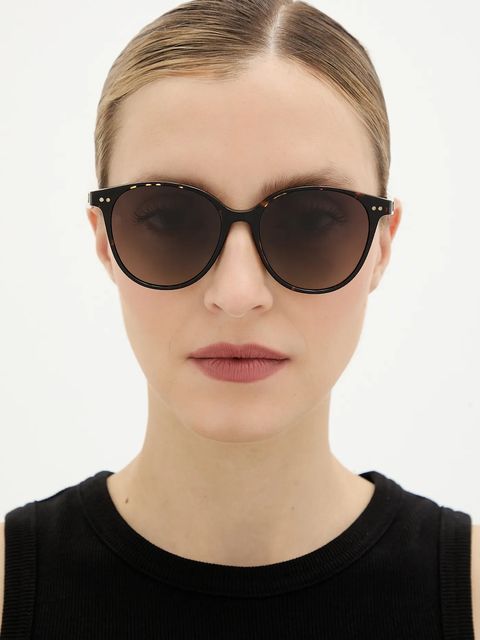 Tommy Hilfiger okulary przeciwsłoneczne damskie kolor czarny TH 2289/S