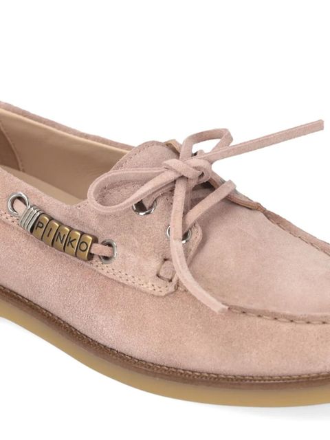 PINKO lace-up suede loafers