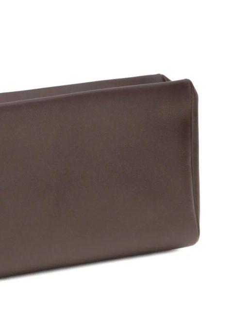 The Row Squared Compact clutch bag - Brown