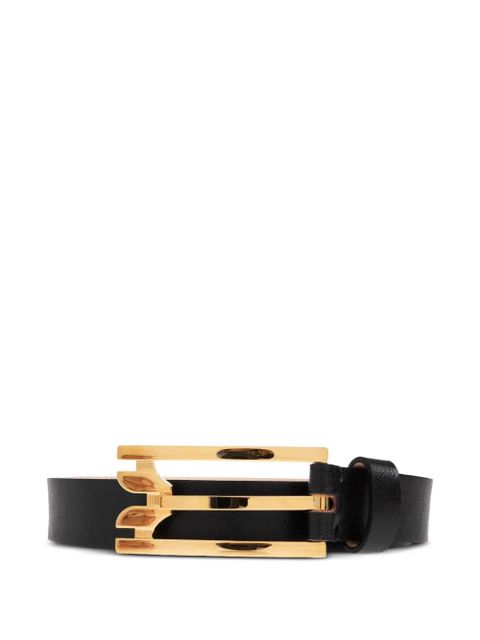 Victoria Beckham wide-buckle leather belt - Black - zdjęcie produktu nr 1