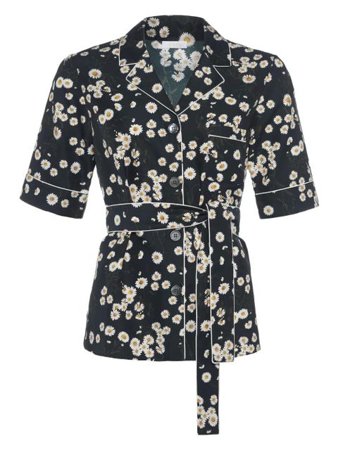 ERES Je t'aime pyjama shirt - Black