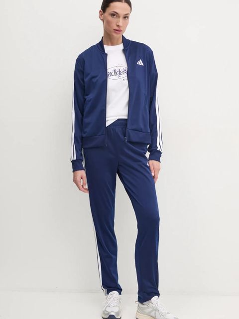 adidas dres 3-Stripes damski kolor granatowy JD5435 - zdjęcie produktu nr 1