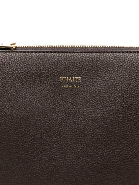 KHAITE Lina zip-top leather shoulder bag - Brown - zdjęcie produktu nr 2