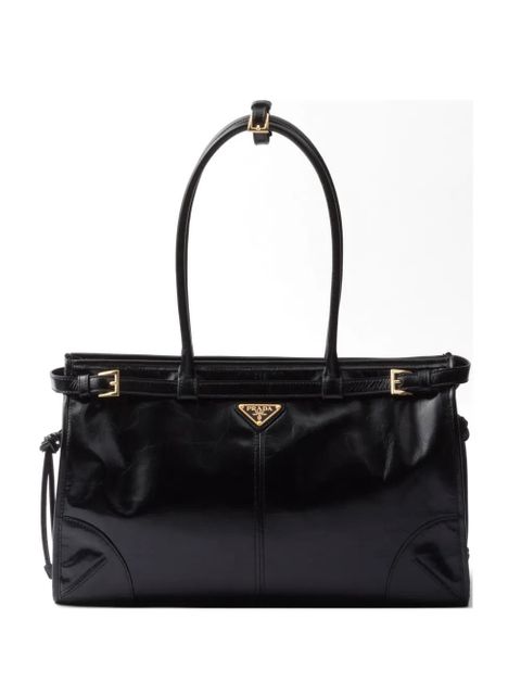Prada Bonnie large leather handbag - Black - zdjęcie produktu nr 1