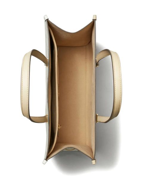 Tory Burch T Monogram-embossed tote bag - Neutrals