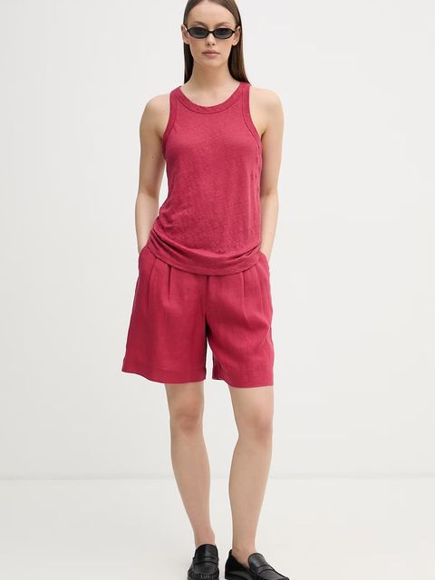 United Colors of Benetton top damski lniany - zdjęcie produktu nr 1