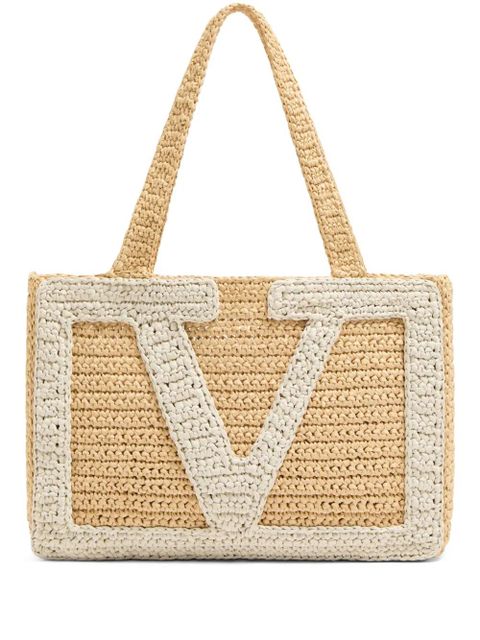 Valentino Garavani medium Viva Superstar shopping bag - Neutrals - zdjęcie produktu nr 1