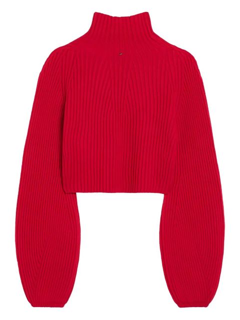 Sportmax Marmo ribbed turtleneck sweater - Red - zdjęcie produktu nr 2