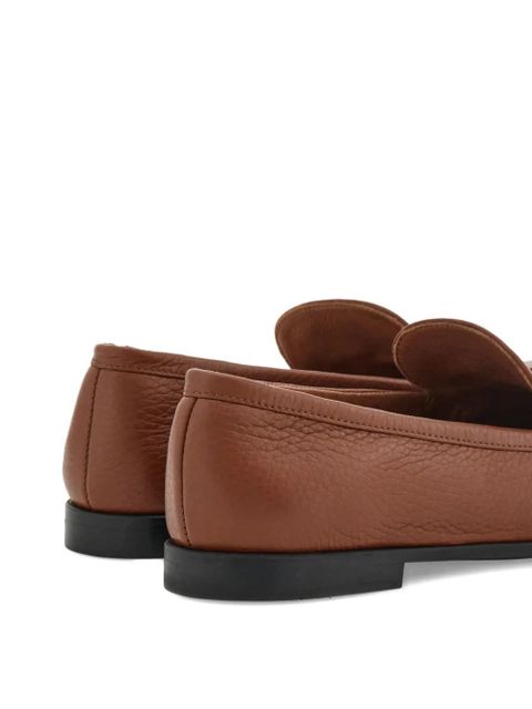 Ferragamo Gancini buckle loafers - Brown