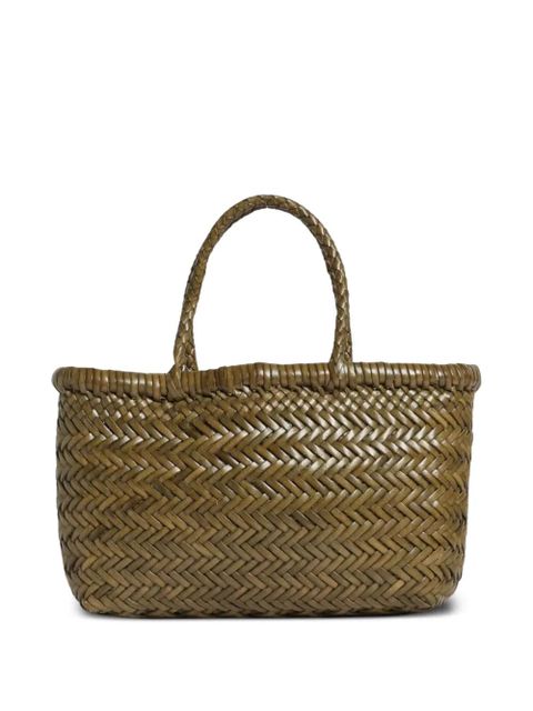 DRAGON DIFFUSION mini Flat Gora woven-design tote bag - Brown - zdjęcie produktu nr 2