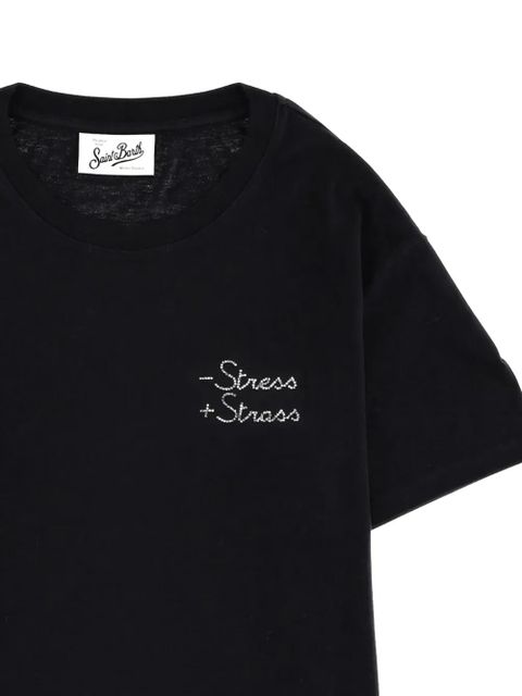 MC2 Saint Barth embroidered T-shirt - Black - zdjęcie produktu nr 2