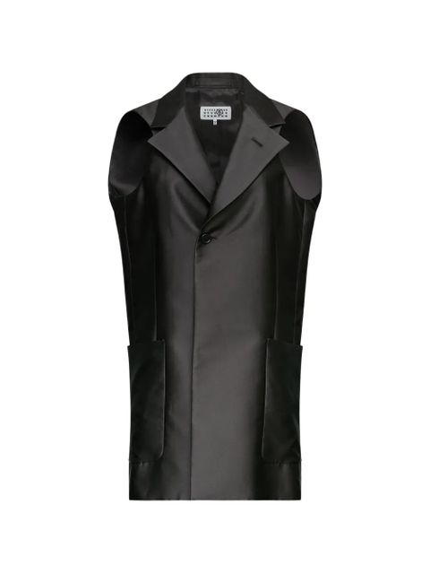 MM6 Maison Margiela sleeveless waistcoat - Black - zdjęcie produktu nr 1