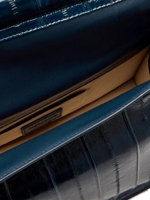Jacquemus metallic leather satchel - Blue