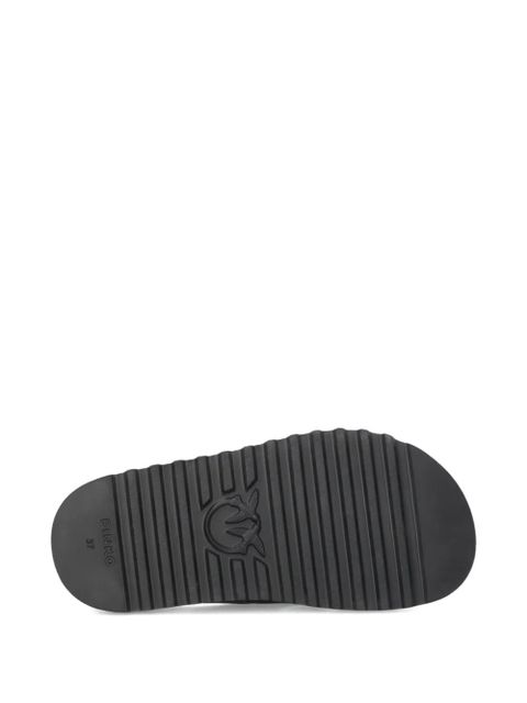 PINKO woven leather sandals - Black