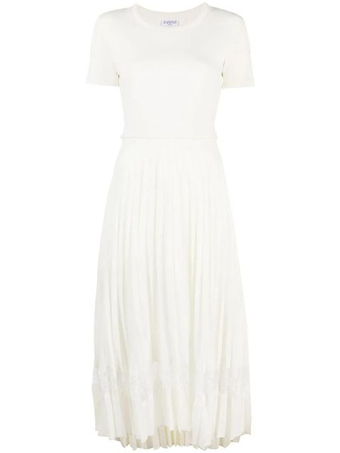 Claudie Pierlot Twist midi dress - Neutrals - zdjęcie produktu nr 1