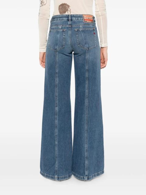 Diesel D-Akii panelled jeans - Blue