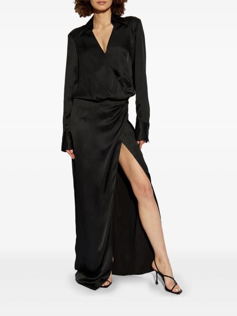 The Attico gathered dress - Black