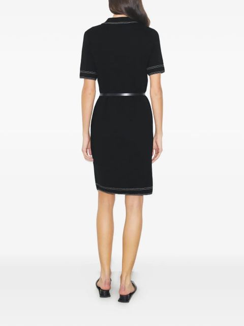 Tory Burch topstitch mini dress - Black - zdjęcie produktu nr 2