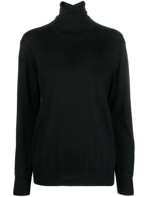 Jil Sander roll-neck wool jumper - Black - zdjęcie produktu nr 1