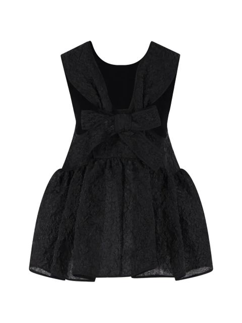 Cecilie Bahnsen patterned-jacquard top - Black - zdjęcie produktu nr 2