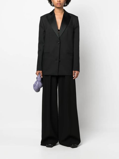 Off-White single-breasted tuxedo blazer - Black - zdjęcie produktu nr 2