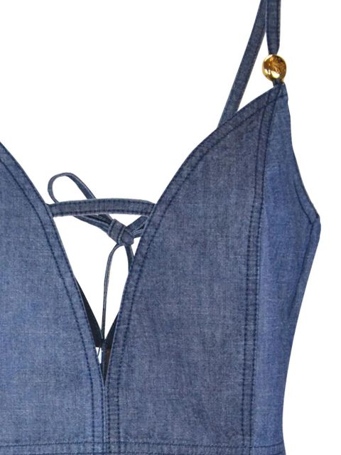 LOEWE x Paula's Ibiza tie-fastening top - Blue