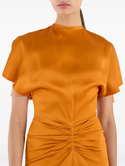 Victoria Beckham ruched maxi dress - Orange - zdjęcie produktu nr 2