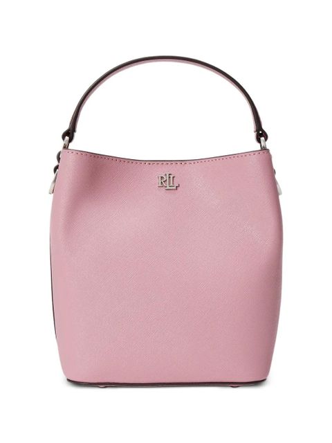 Lauren Ralph Lauren logo-plaque bucket bag - Pink - zdjęcie produktu nr 1