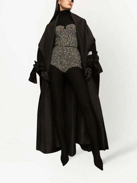 Dolce & Gabbana KIM DOLCE&GABBANA high-waisted embellished briefs - Silver