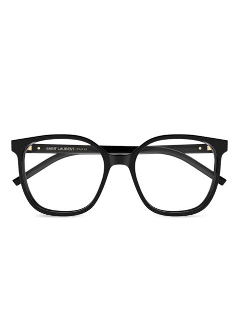 Saint Laurent Eyewear round-frame glasses - Black - zdjęcie produktu nr 1