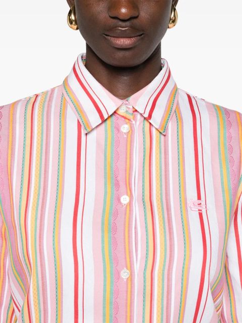 ETRO striped cotton shirt - Pink