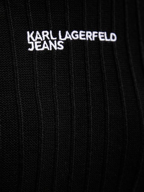 Karl Lagerfeld Jeans sukienka kolor czarny mini prosta A4W13012