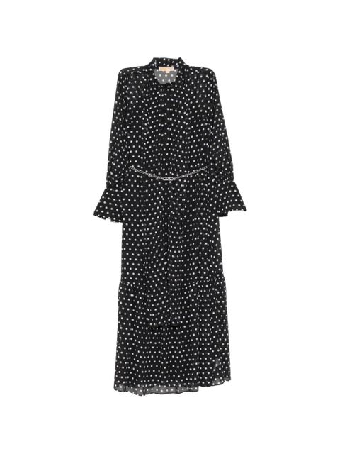 Michael Kors polka-dot bow maxi dress - Black - zdjęcie produktu nr 1
