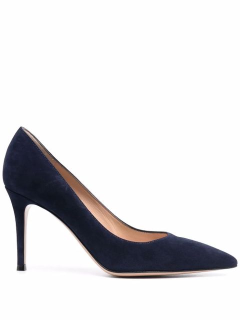 Gianvito Rossi Gianvito 85mm suede pumps - Blue - zdjęcie produktu nr 1