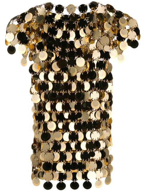 Rabanne sequin chainmail T-shirt - Gold - zdjęcie produktu nr 1