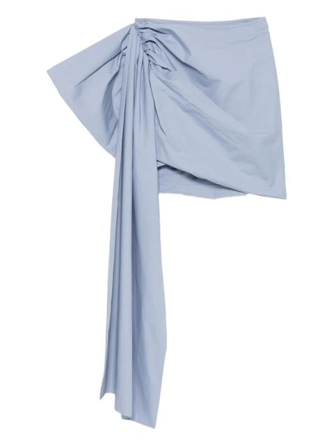 Self-Portrait draped mini skirt - Blue - zdjęcie produktu nr 1