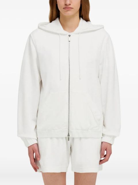 Ferragamo zip-up hoodie - White