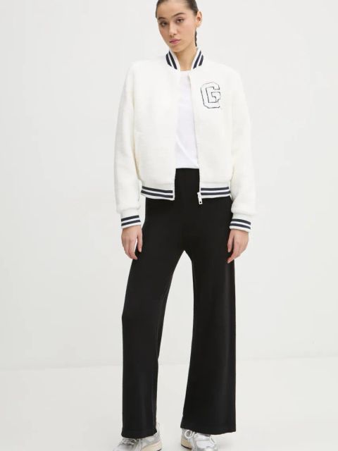 Guess kurtka bomber SHERPA damski kolor beżowy przejściowa V5RL06 KCPC2