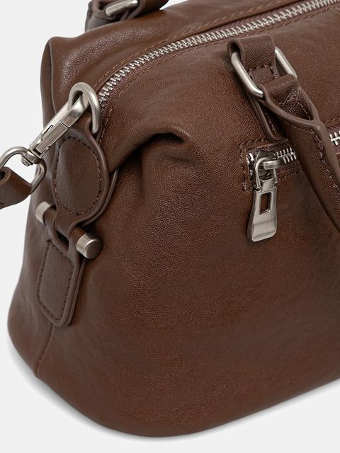 Answear.LAB torebka skórzana kolor brązowy