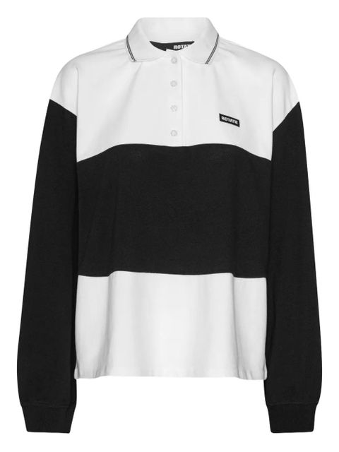 ROTATE BIRGER CHRISTENSEN organic cotton-blend polo top - White - zdjęcie produktu nr 1