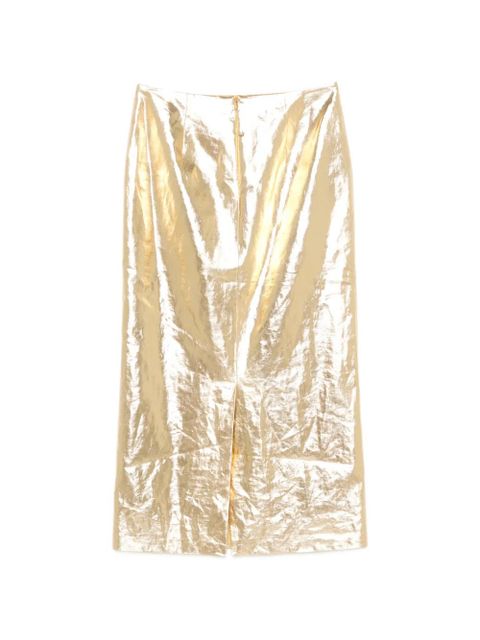 Gabriela Hearst Manuela midi skirt - Gold - zdjęcie produktu nr 2