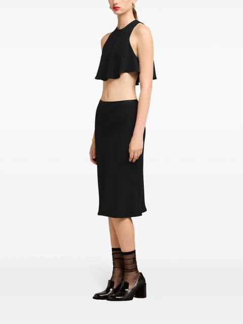 AMI Paris flared cropped blouse - Black - zdjęcie produktu nr 2